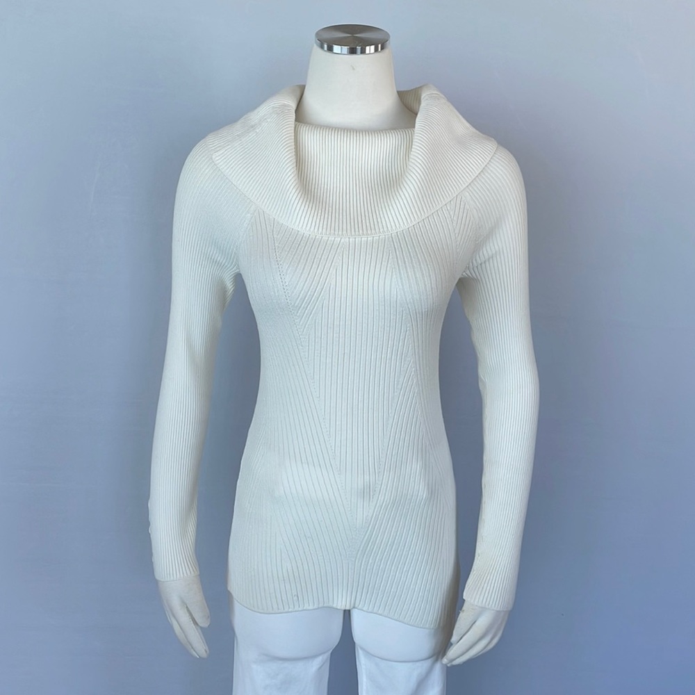 WHBM Creme Knit Sweater X Small
